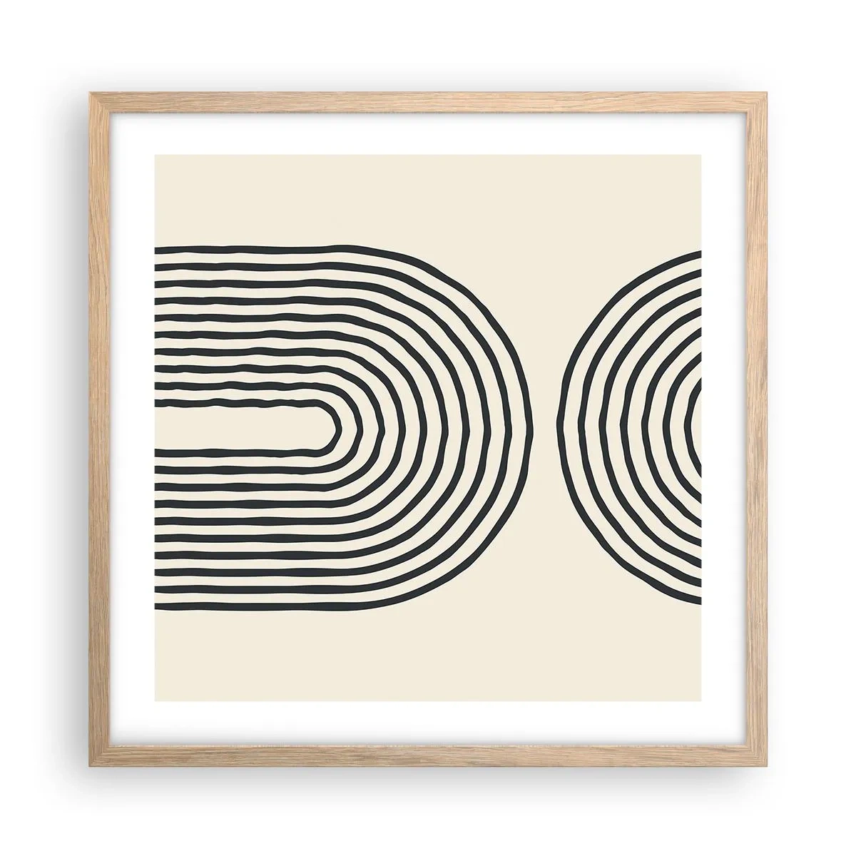 Póster en marco roble claro - Próximamente... - 50x50 cm