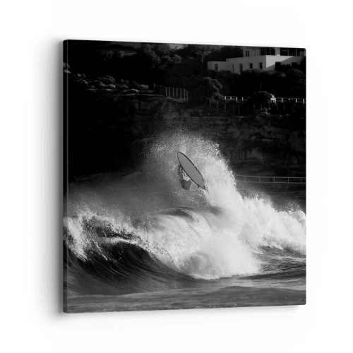 Cuadro sobre lienzo - Impresión de Imagen - Desafío aceptado - 40x40 cm