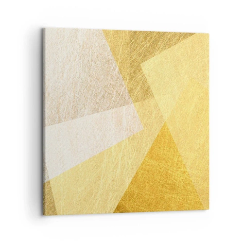 Cuadro sobre lienzo - Impresión de Imagen - Tiempo de geometría - 60x60 cm