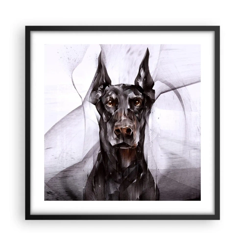 Póster en marco negro - Nacido noble - 50x50 cm