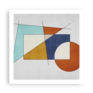 Póster - Abstracción: diversión modernista - 60x60 cm