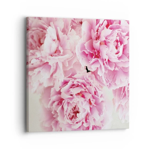 Cuadro sobre lienzo - Impresión de Imagen - En el esplendor del rosa - 30x30 cm