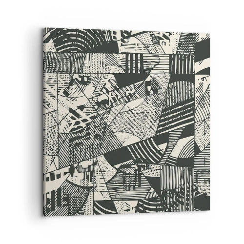 Cuadro sobre lienzo - Impresión de Imagen - La dinámica del presente - 50x50 cm