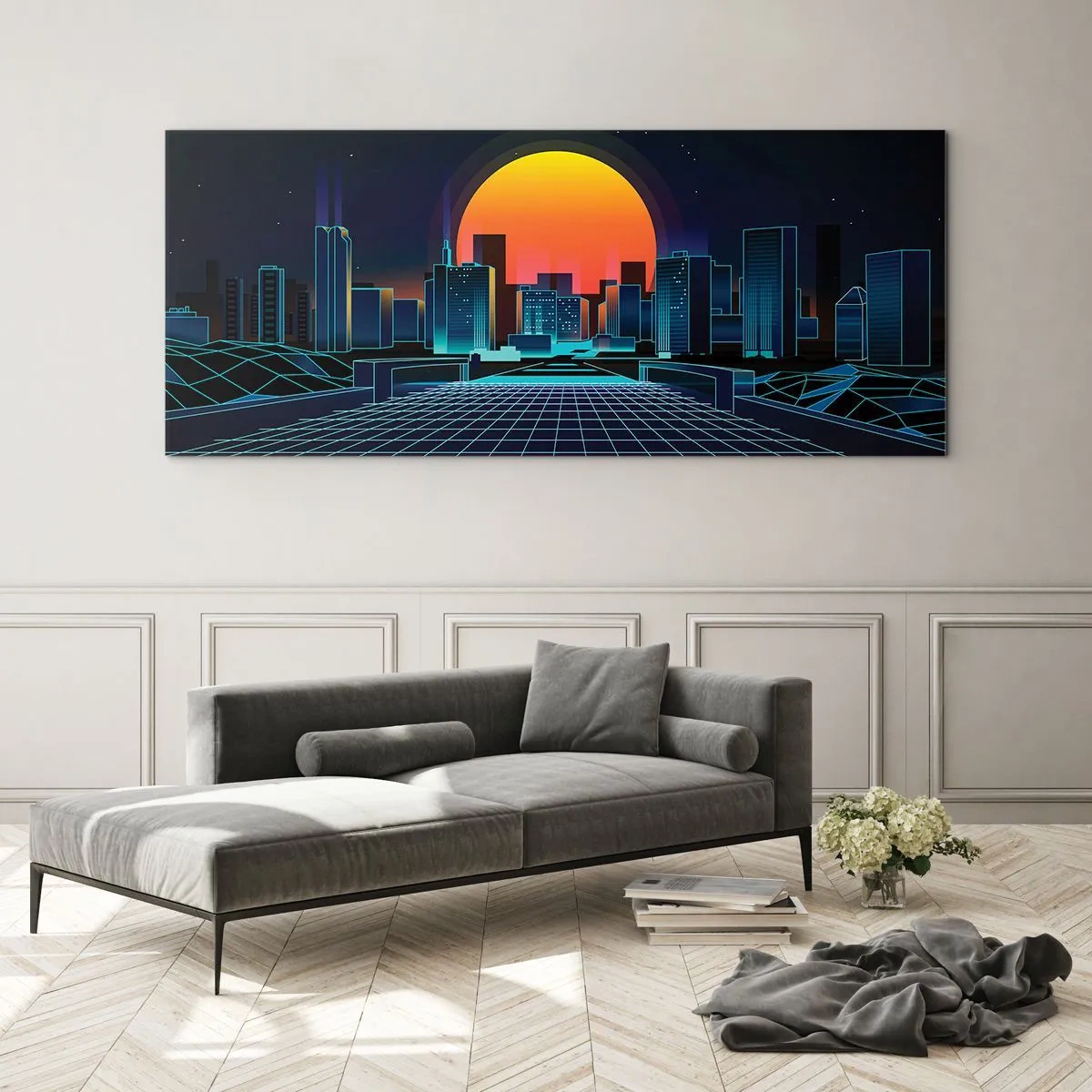 Cuadro sobre vidrio - Impresiones sobre Vidrio - ¿Todavía deseas volver a la realidad? - 90x30 cm