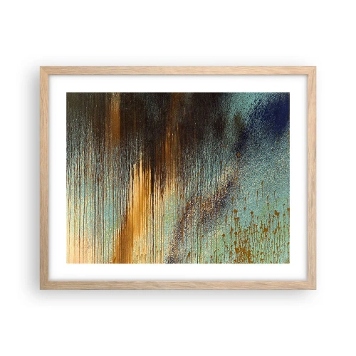 Póster en marco roble claro - Una composición colorista no accidental - 50x40 cm