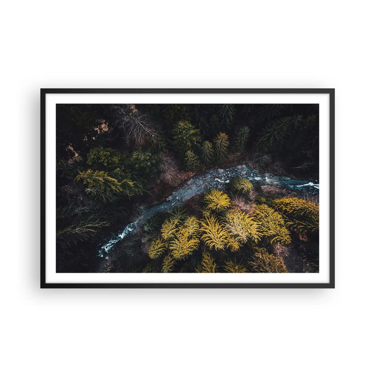 Póster en marco negro - Rápido, cada vez más rápido - 91x61 cm