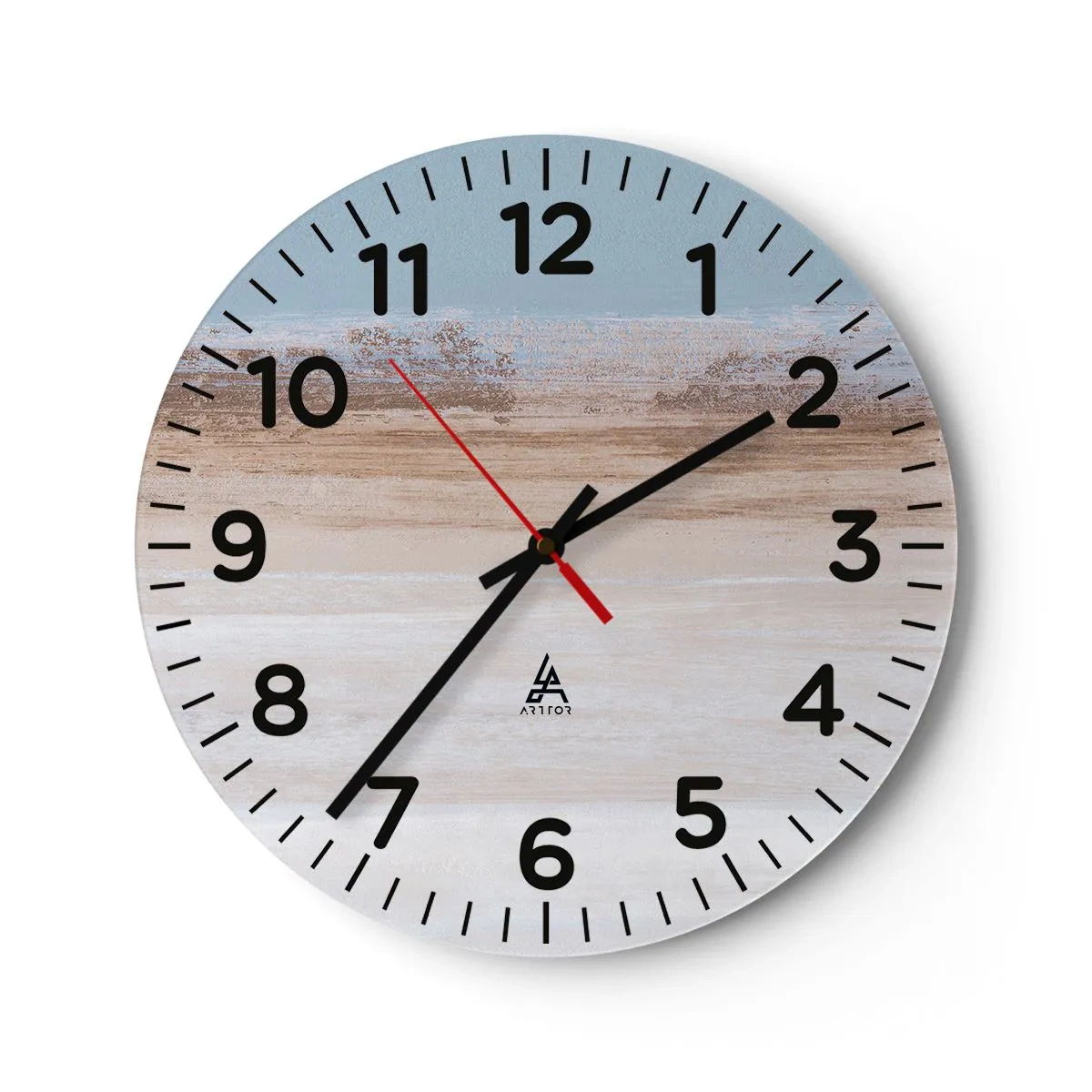 Reloj de pared - Reloj de vidrio - Paisaje ambiguo - 40x40 cm