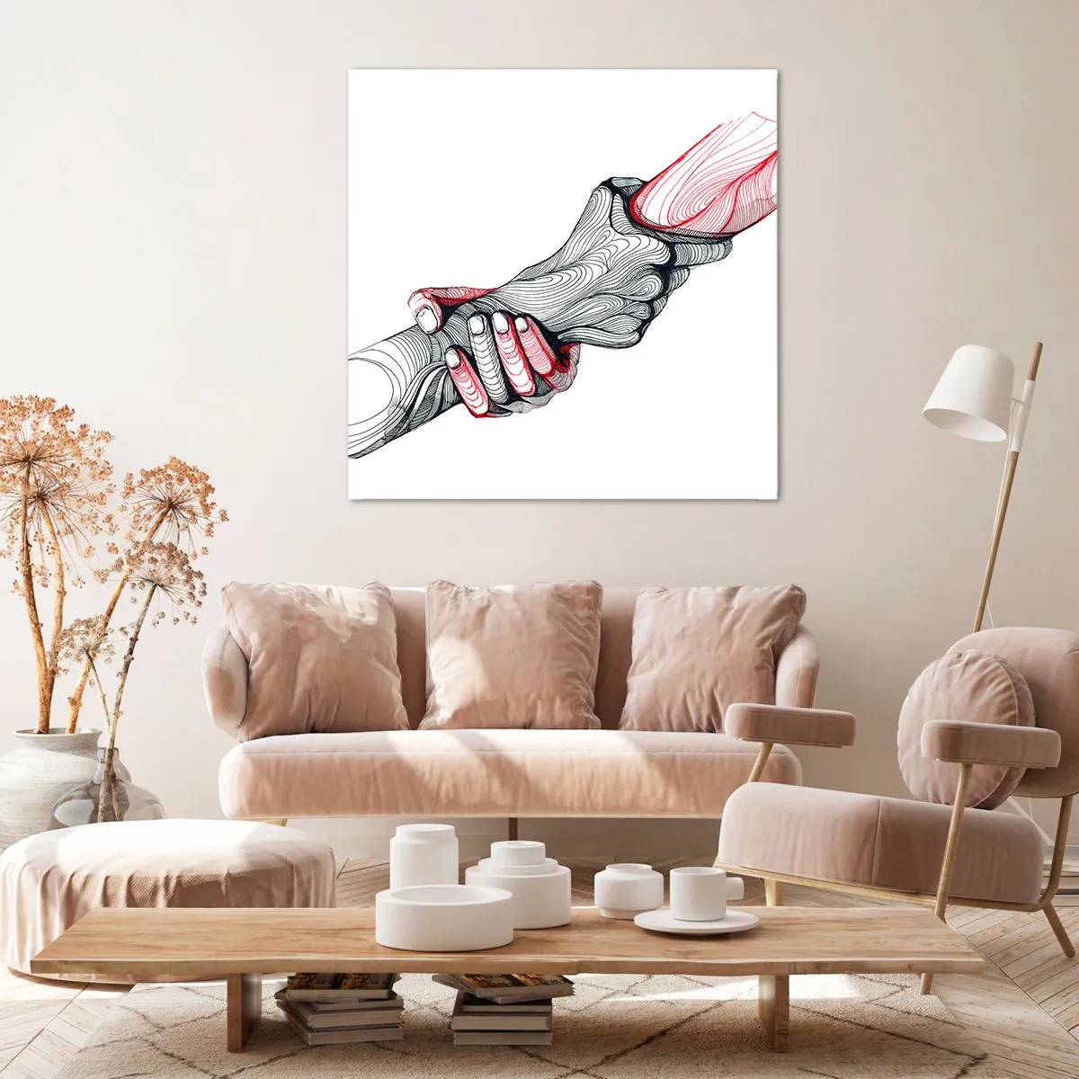 Cuadro sobre lienzo - Impresión de Imagen - Estás en buenas manos - 50x50 cm