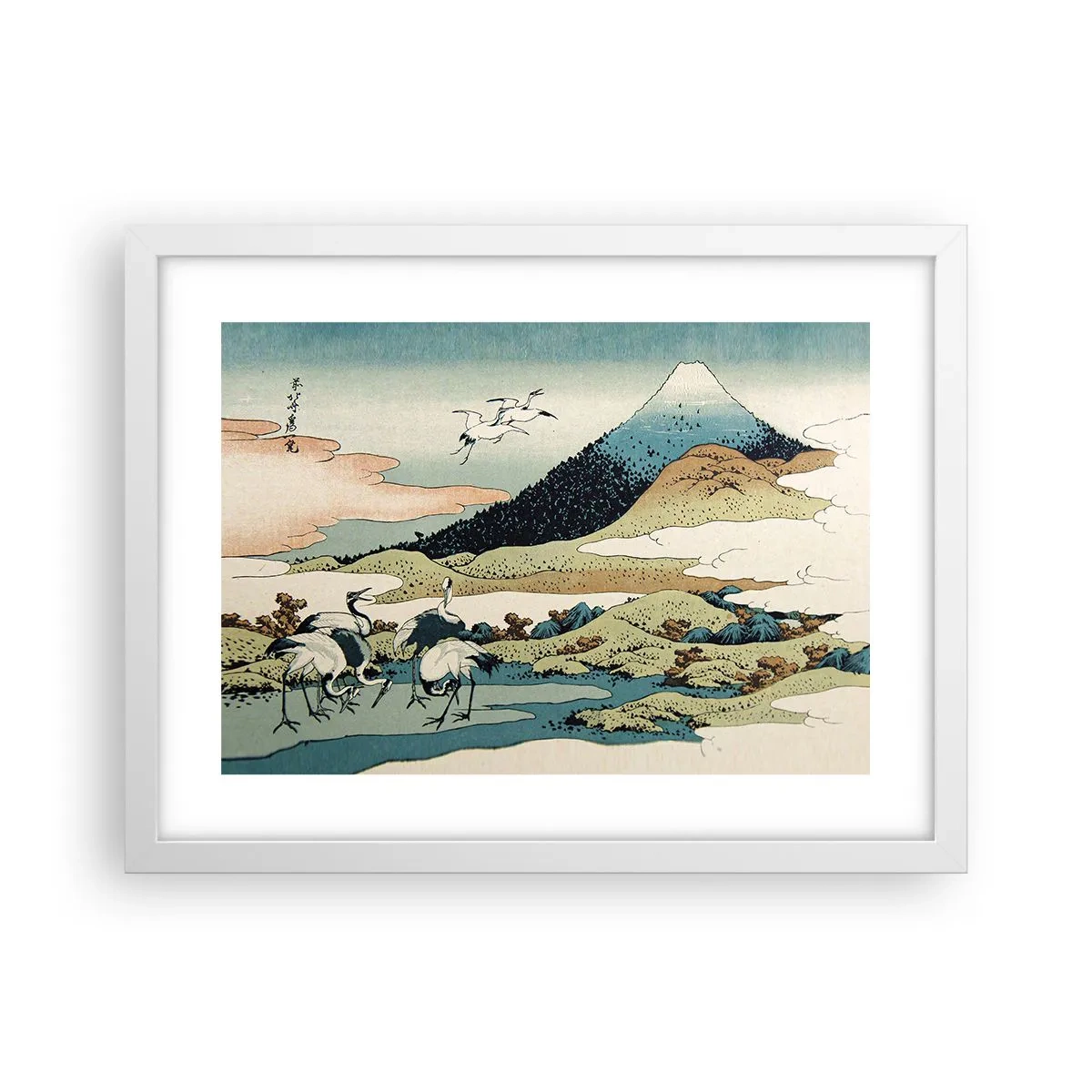 Póster en marco blanco - Alma japonesa - 40x30 cm