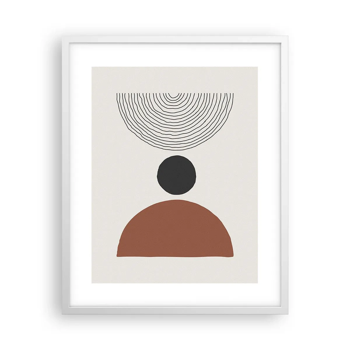Póster en marco blanco - En el centro de la atención - 40x50 cm