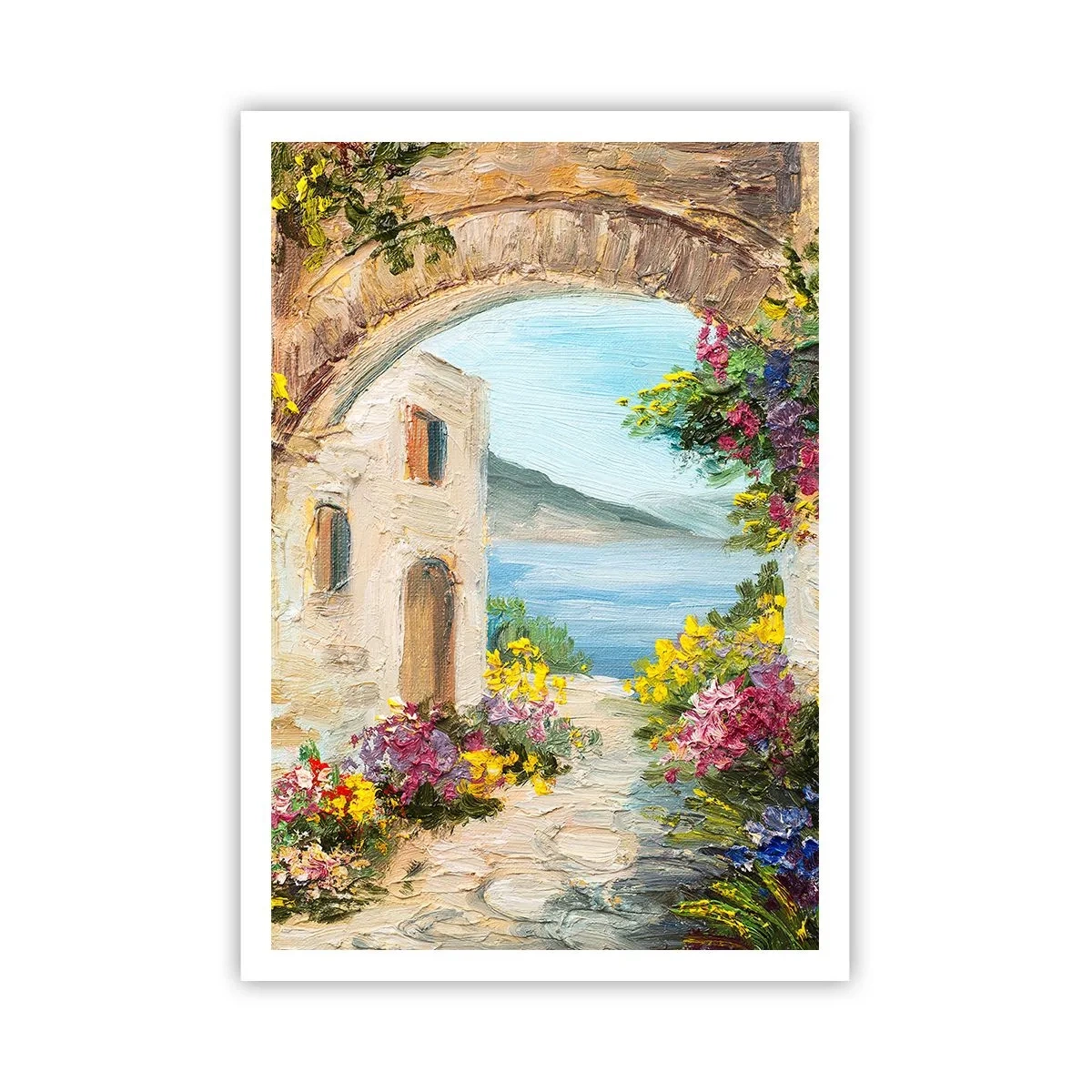 Póster - El encanto del paisaje costero - 70x100 cm