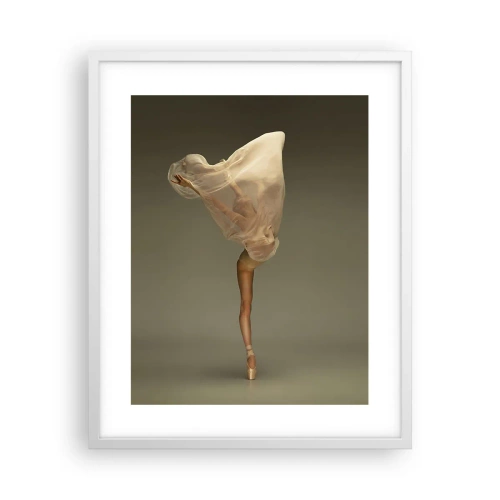 Póster en marco blanco - A punto de volar - 40x50 cm