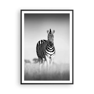 Póster en marco negro - Resulta que el mundo es blanco y negro - 70x100 cm
