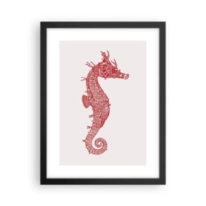 Póster en marco negro - Una intrincada creación - 30x40 cm