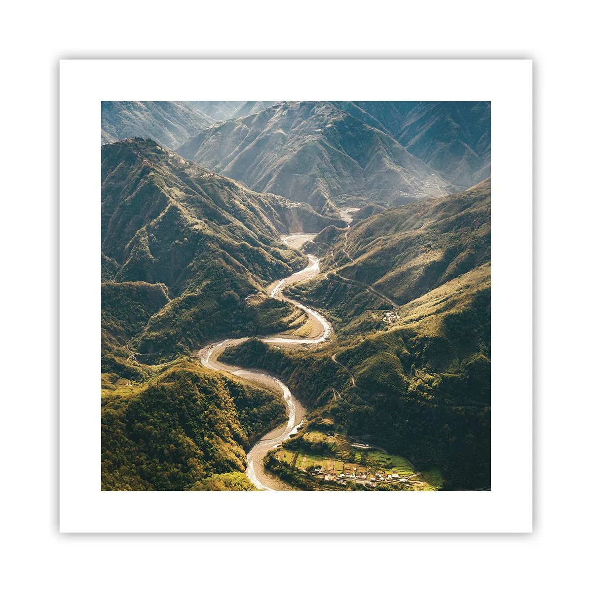 Póster - Directamente desde el corazón de las montañas - 40x40 cm