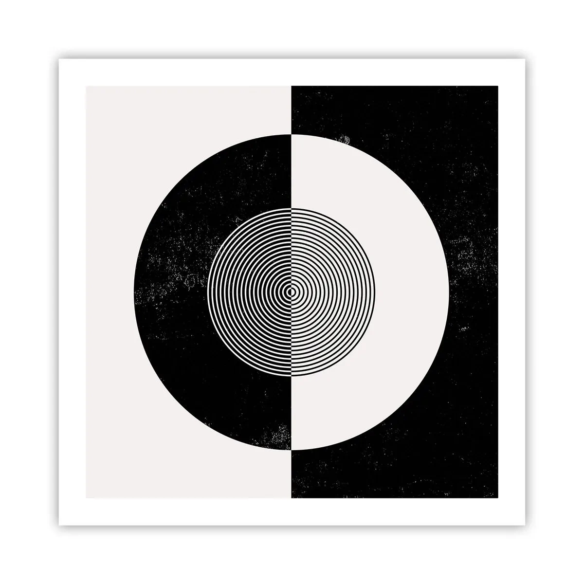 Póster - Armonía en blanco y negro - 60x60 cm