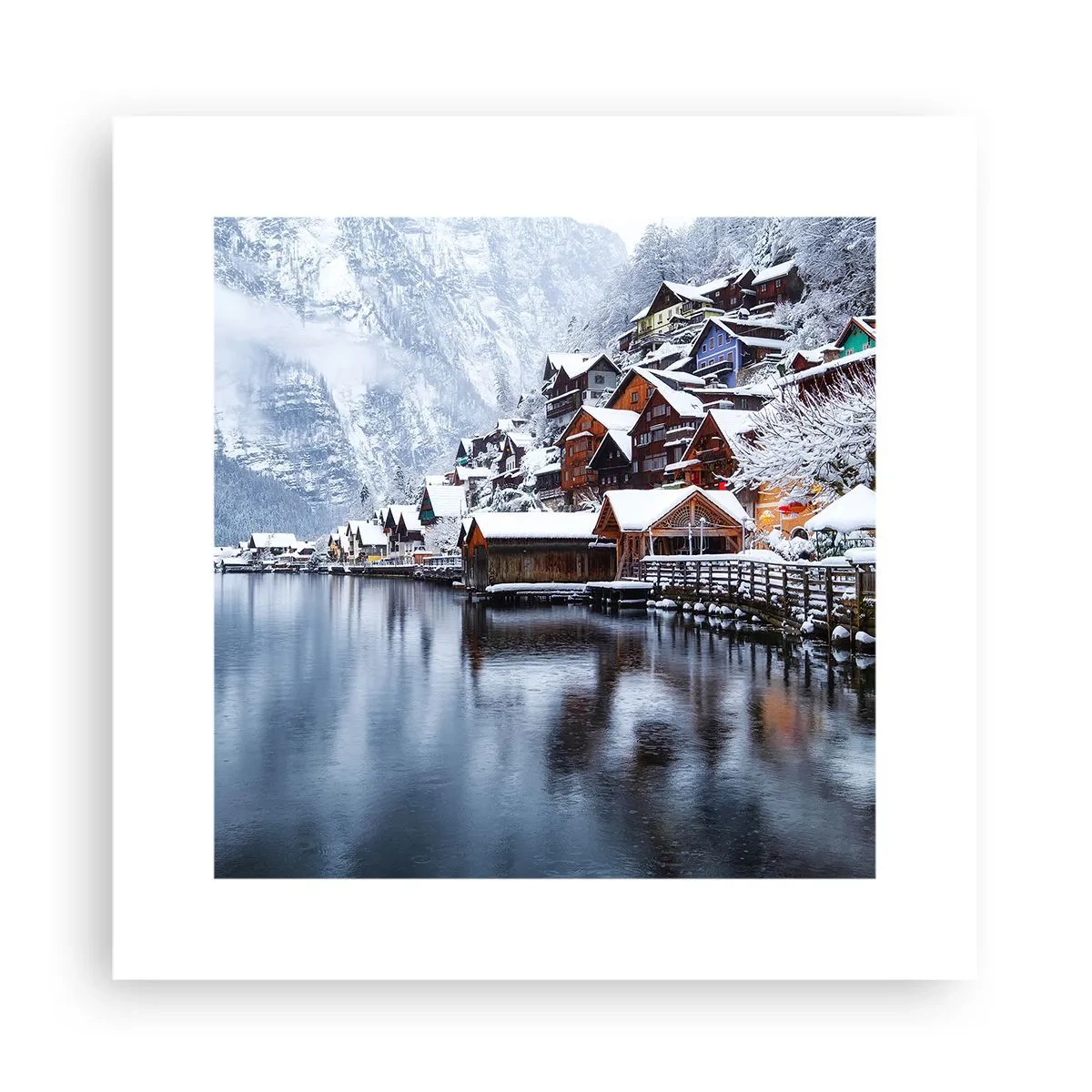 Póster - En un decorado de invierno - 30x30 cm