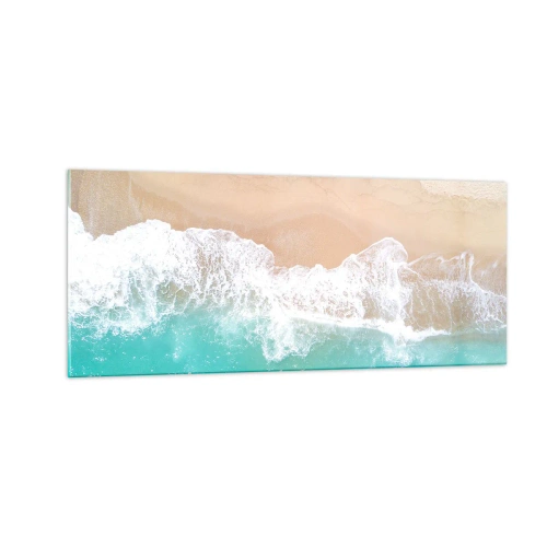 Cuadro sobre vidrio - Impresiones sobre Vidrio - Un toque acariciador - 100x40 cm