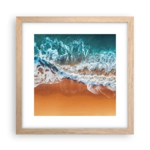 Póster en marco roble claro - Siempre a la par - 30x30 cm
