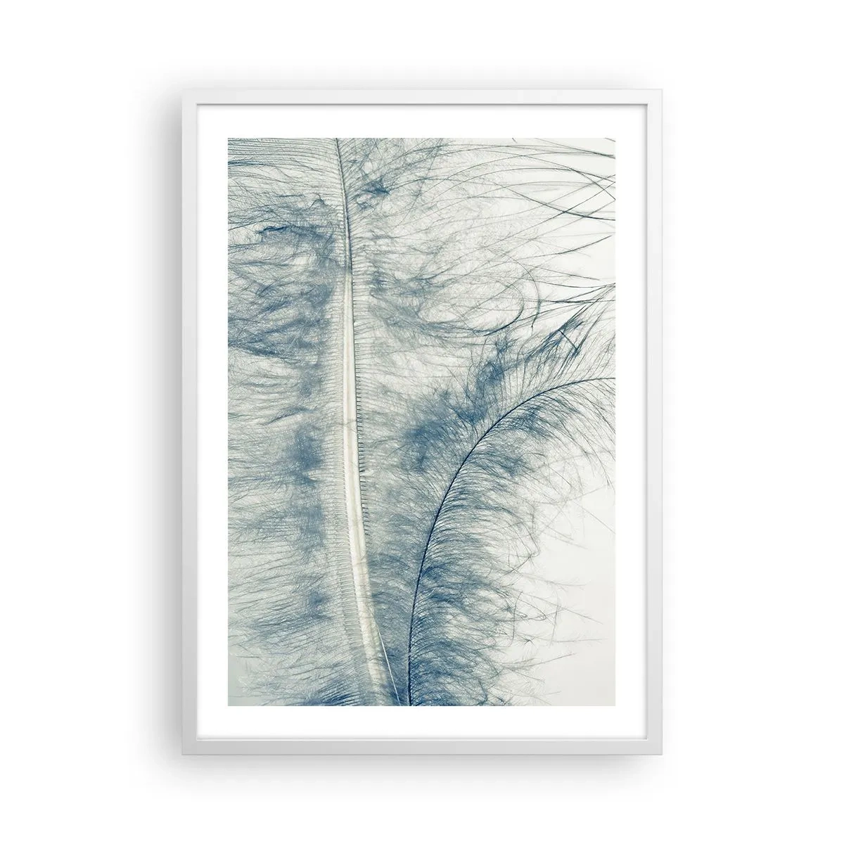 Póster en marco blanco - Susurro de la naturaleza - 50x70 cm