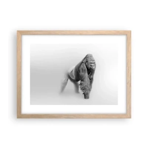 Póster en marco roble claro - Confiando en su fuerza - 40x30 cm