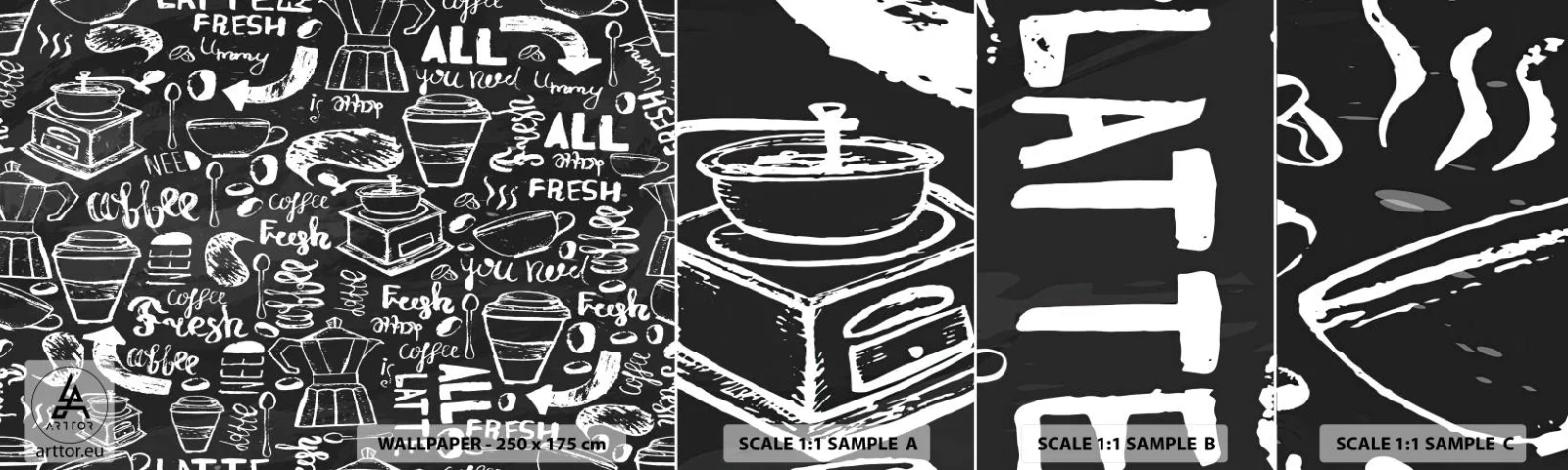 Muestra De Fotomural Standard Eco - All you need is… - Gastronomía, Mural, Pintada - 100x30 cm