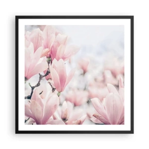 Póster en marco negro - La perfección de la sutileza - 60x60 cm