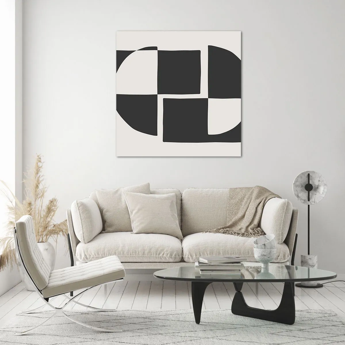 Cuadro sobre vidrio - Impresiones sobre Vidrio - Antítesis - síntesis - 50x50 cm