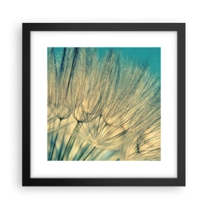 Póster en marco negro - Esperando el viento - 30x30 cm