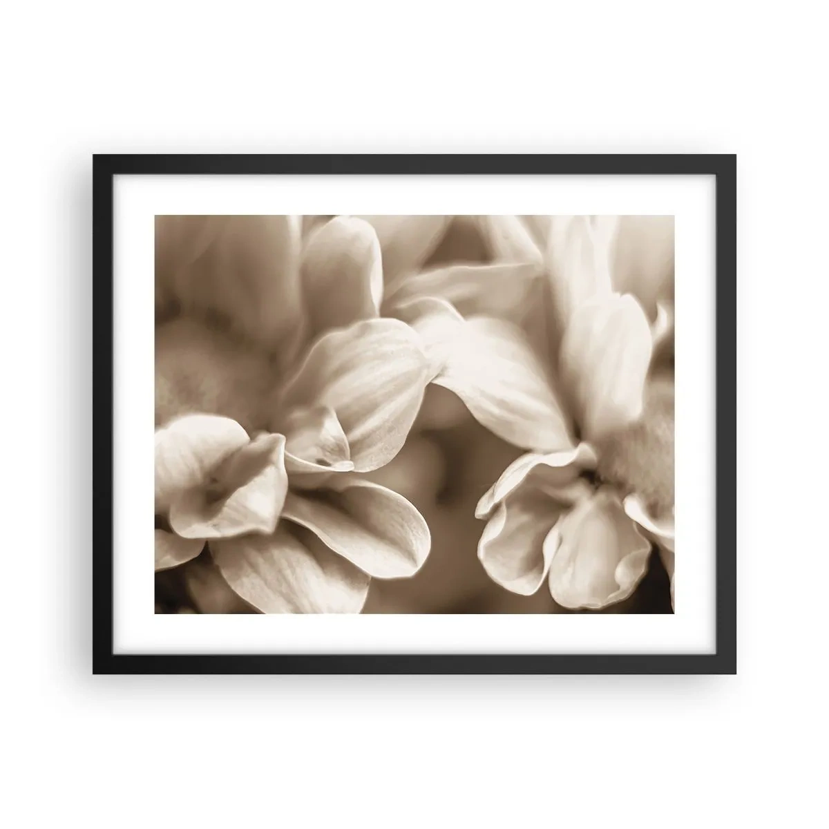 Póster en marco negro - Suave como una sonrisa - 50x40 cm