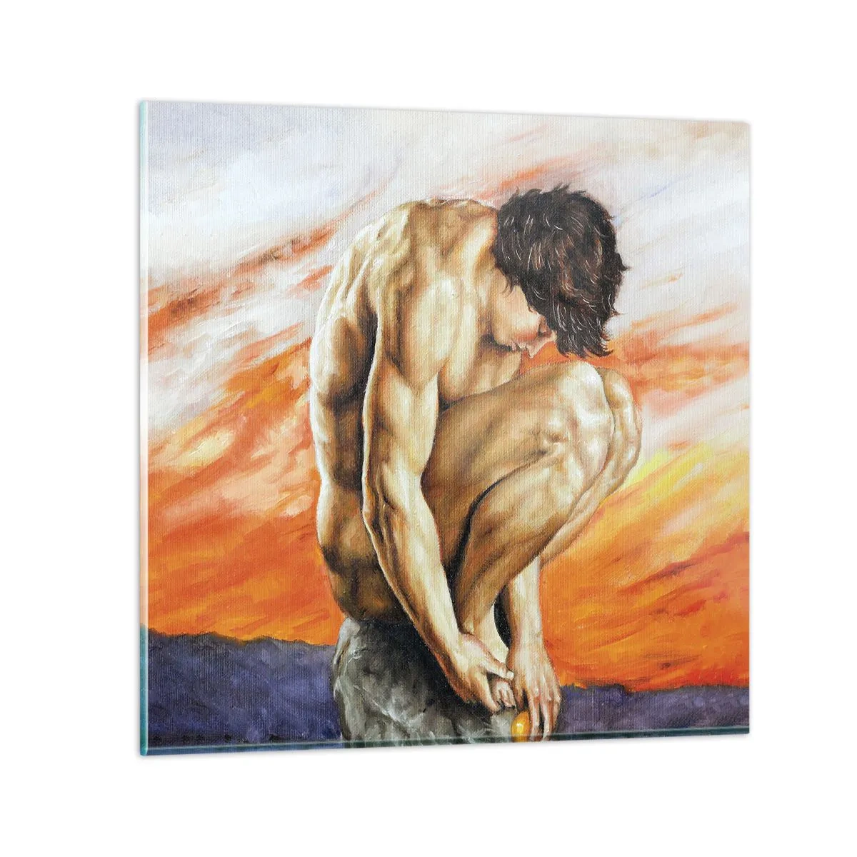 Cuadro sobre vidrio - Impresiones sobre Vidrio - Sumergido en sí mismo - 30x30 cm
