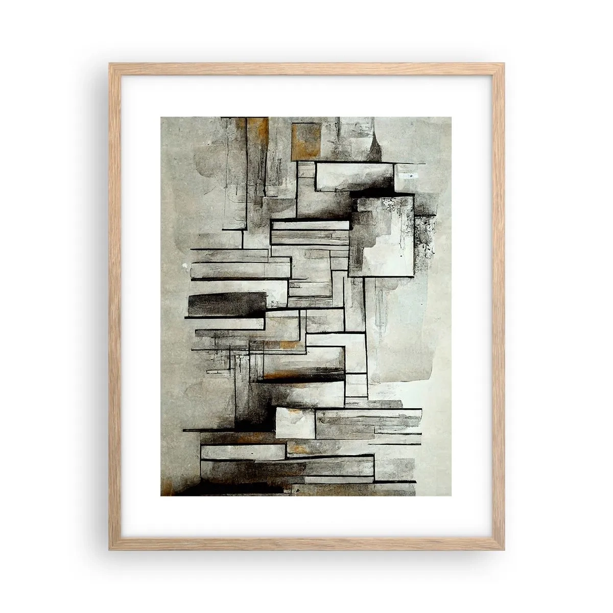 Póster en marco roble claro - El poder de la sencillez - 40x50 cm