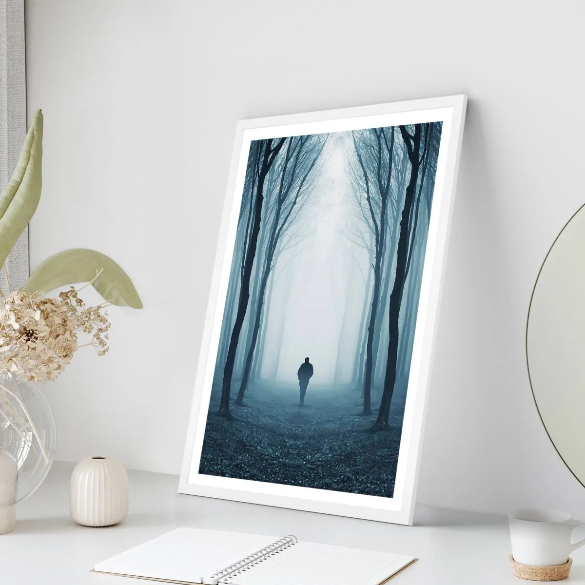 Póster en marco blanco - Alto y claro - 50x70 cm