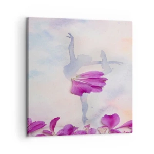 Cuadro sobre lienzo - Impresión de Imagen - Suave como una flor - 60x60 cm