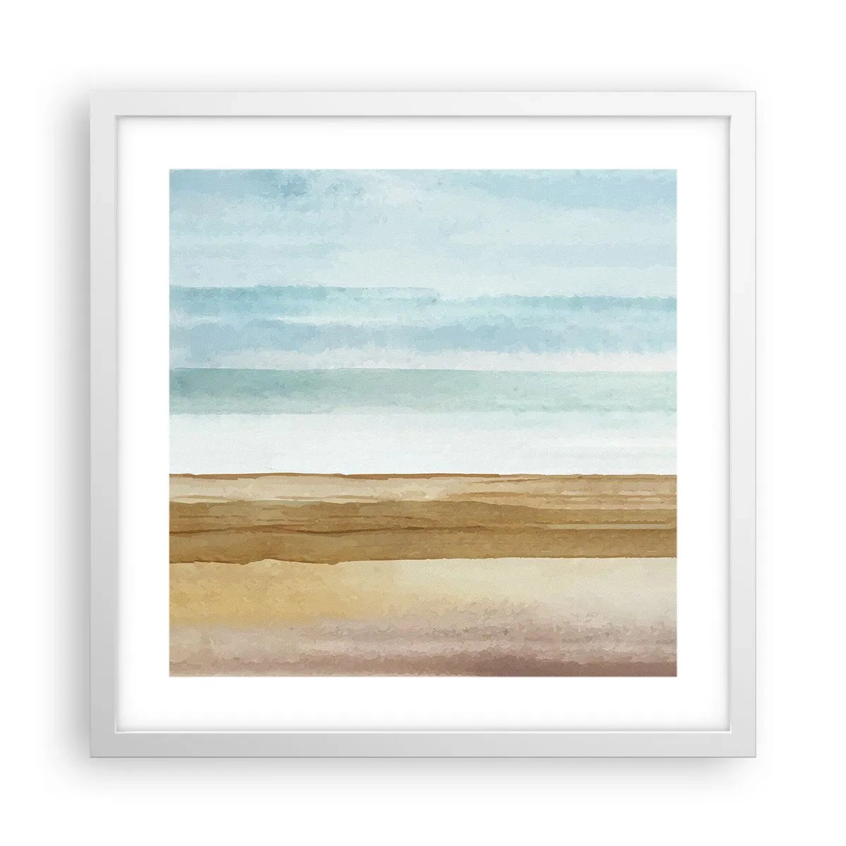 Póster en marco blanco - Serenidad - 40x40 cm