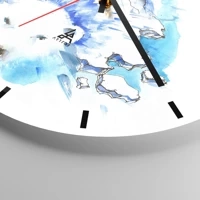 Esfera sin numeración, con rayas