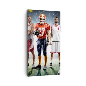 Cuadro sobre lienzo - Impresión de Imagen - Gladiadores sobre los terrenos de juego - 55x100 cm