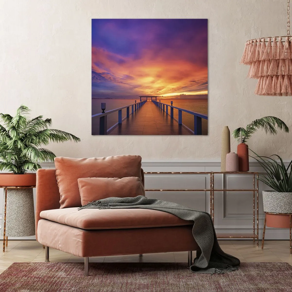 Cuadro sobre lienzo - Impresión de Imagen - Sin fin - 70x70 cm