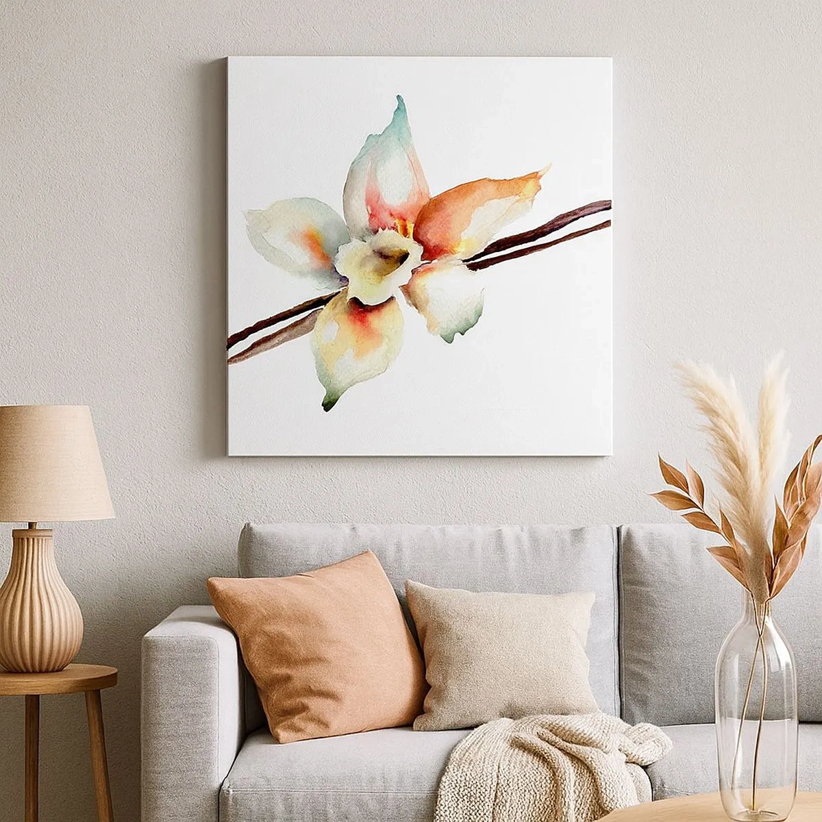 Cuadro sobre lienzo - Impresión de Imagen - Dulzura salpicada de pintura - 30x30 cm