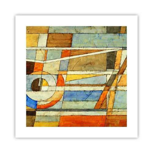 Póster - Cubismo en una obra - 40x40 cm