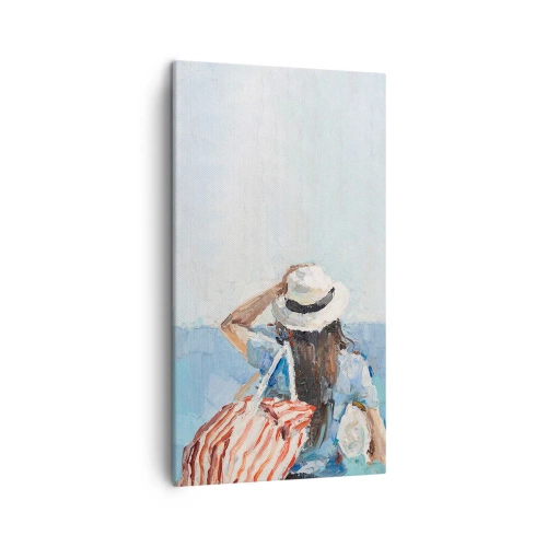 Cuadro sobre lienzo - Impresión de Imagen - Bienvenida a tus vacaciones - 45x80 cm