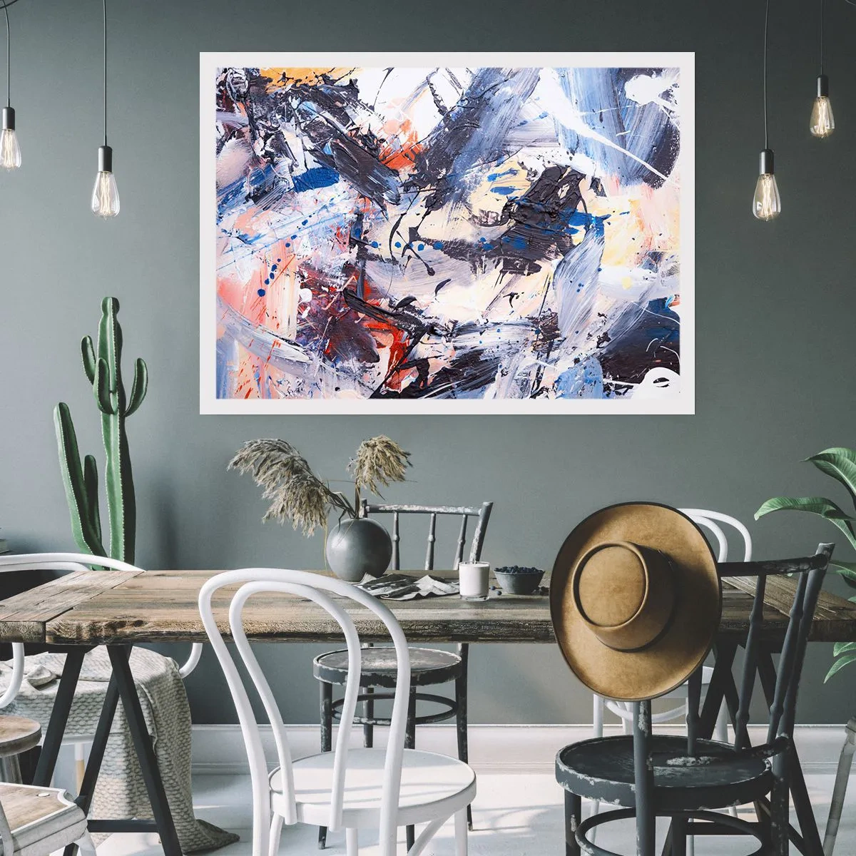 Póster - Danza loca de la abstracción - 40x30 cm