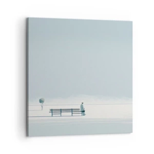 Cuadro sobre lienzo - Impresión de Imagen - Sí, estoy esperando - 60x60 cm