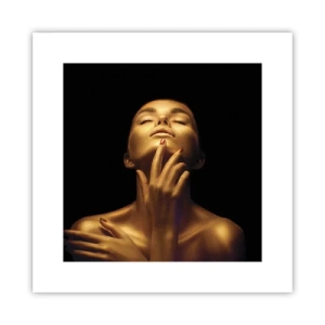 Póster - Como seda dorada - 30x30 cm