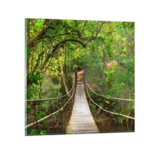 Cuadro sobre vidrio - Impresiones sobre Vidrio - Porque la vid crece en el jardín - 70x70 cm