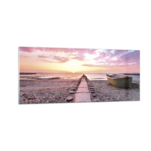 Cuadro sobre vidrio - Impresiones sobre Vidrio - Un momento de profunda experiencia - 100x40 cm