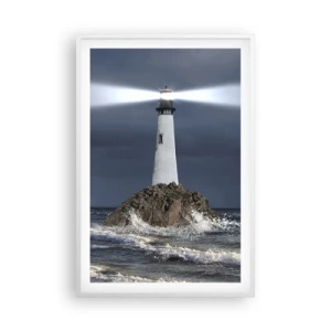 Póster en marco blanco - ¡Aquí... aquí... aquí! - 61x91 cm