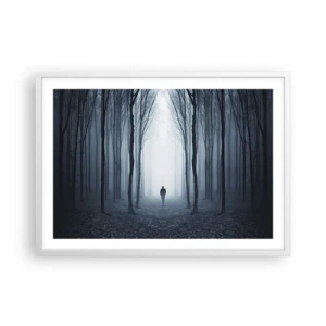 Póster en marco blanco - Alto y claro - 70x50 cm