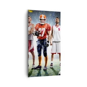 Cuadro sobre lienzo - Impresión de Imagen - Gladiadores sobre los terrenos de juego - 65x120 cm