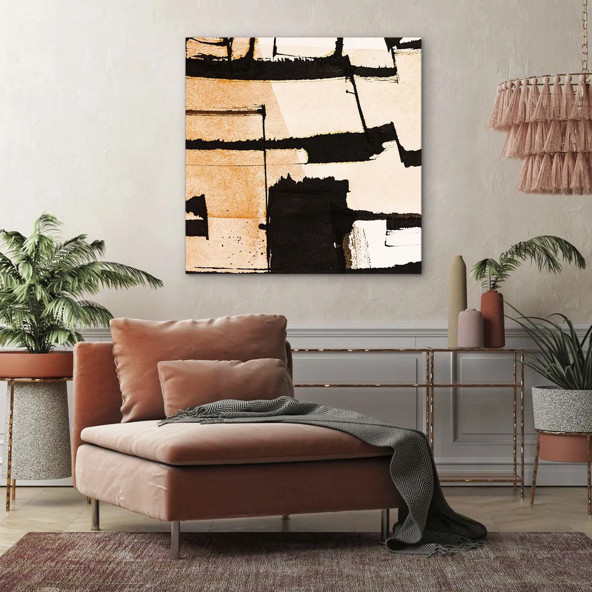 Cuadro sobre lienzo - Impresión de Imagen - Aun así hay orden - 60x60 cm